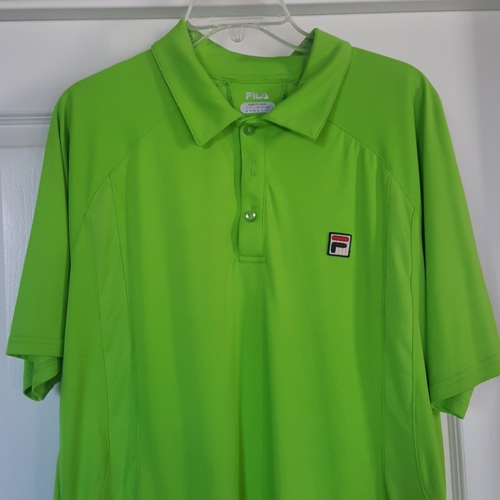 $$$ Fila dri fit polo shirt size large